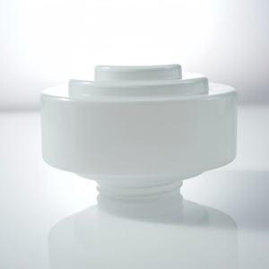 Lámpara de mesa de cristal de lujo BO <span class=keywords><strong>GLASS</strong></span>, pantalla de ópalo blanco con base de ámbar degradado, luz LED decorativa moderna acentuada en oro - Product Image 3