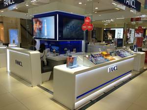 Mostrador de Exhibición de Cosméticos de Moda Personalizado con Luz LED, Muebles de Estudio de Maquillaje con Logotipo, Muebles de Tienda de Cosméticos con Diseño Interior - Product Image 2