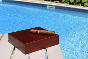 Humidificador de cigarros <span class=keywords><strong>Boveda</strong></span> 72% higrómetro Digital divisor de cedro español <span class=keywords><strong>Boveda</strong></span> soporte accesorios humidificadores regalo de hombre - Product Image 5