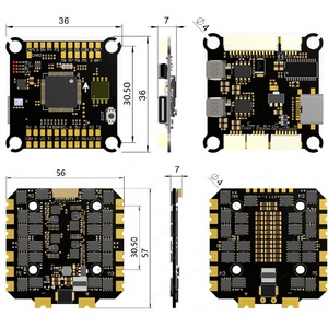 Controlador de Vuelo FPV F722, 8/32 Bits, 60A 80A 100A 120A, Kit Combinado ESC FC BLS para Drones de Carreras - Product Image 2