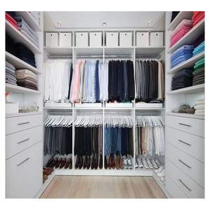 Prima Usine Directe Moderne Transparence Verre Porte Coulissante Promenade Dans Le Placard Ensemble Haut De Gamme Modulaire Armoire Armoire pour Chambre - Product Image 3