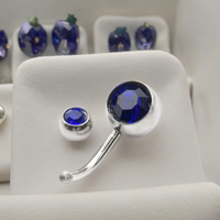 Anneau de nombril en acier inoxydable et titane de qualité médicale et bijoux de piercing corporel pour les ongles