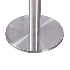 Furniture <b>Leg</b> Round Base 400mm Brushed Stainless Steel Heavy Duty <b>Table</b> Support Industrial Design - Product Image 3
