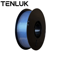 Filament PETG bleu ciel scintillant 1,75 mm 1 kg Effet étoilé scintillant Certifié ROHS REACH Plastique pour imprimante 3D
