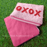 Usine personnalisée à la main XOXO pochette perlée femmes perlé Kitty chat porte-monnaie femmes pochette
