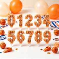 Bougies Chiffres Merri Wish 0-9 Écologiques à Longue Durée de Combustion pour Décoration de Gâteaux d'Anniversaire, Pâques, Nouvel An, Bars et Fêtes - Vente en Gros