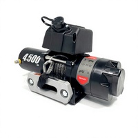 Treuil électrique mini en aluminium certifié CE 12V/24V OEM/DEM pour ATV/UTV avec capacité de 4500 lb et corde de 13 m