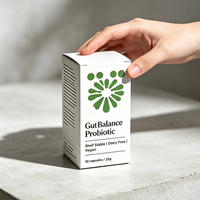 Boîte d'emballage médical en carton blanc écologique avec impression couleur personnalisée, boîte en papier pour compléments alimentaires