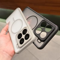 Nouvelle coque de protection magnétique transparente rigide de haute qualité anti-chute pour Xiaomi 17 Pro Max 14 15 pour Redmi Turbo 5 Max