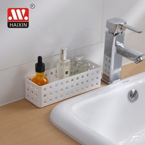 Haixing paniers de bureau rectangulaires en rotin tissé panier en plastique organisateur de rangement pour la maison - Product Image 2