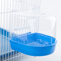 Bain d'oiseaux transparent en gros pour cage, accessoires de cage, baignoire suspendue pour perroquet, salle de douche pour petits oiseaux
