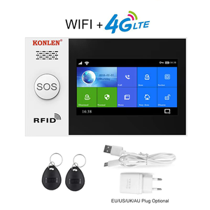 KONLEN-Sistema de alarma de seguridad para el hogar, wifi, antirrobo, inalámbrico, español, italiano, 4G, GSM, Tuya - Product Image 1