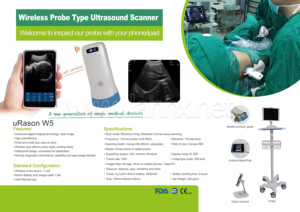 LANNX URason W5 New Medical Animal Hospital Probe Ultrasound <b>Mini</b> Wireless <b>USB</b> Handheld Color Ultrasound Convex Probe Scanner - Product Image 3