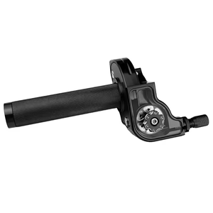 Pièces de moto universelles de 22mm CNC en alliage d'aluminium modifié grand manchon de poignée de graisseur torsadé avec poignée rotative transparente - Product Image 1