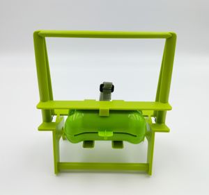 Mâchoire en plastique durable d'outil de Scooper de Pooper d'animal familier écologique portatif pour la gestion des déchets de chien vert - Product Image 2