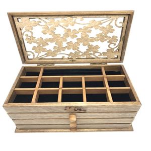 Antique Style Luxury Solid Wood Jewelry Storage Box
