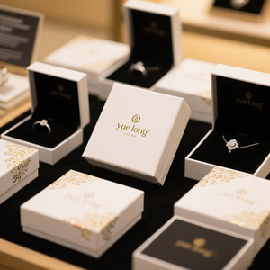 Caja de Joyería de Cartón Mate con Logotipo OEM a Precio de Fábrica, Caja de Regalo Pequeña para Joyas, Collares y Anillos - Product Image 1