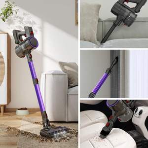 مكنسة كهربائية لاسلكية ، مكنسة كهربائية شفط قوية للمنزل ، وقت تشغيل يصل إلى 55 دقيقة مع شاشة ليد ، مضادة للتشابك - Product Image 6