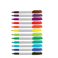 Marqueur à encre indélébile à pointe fine multicolore Marqueur permanent étanche