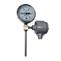 Digital Bimetal Pointer Temperature Sensor Thermometer Industrial Reactors Water Temperature 0-600C Stainless Steel OEM ODM