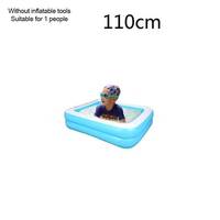 Piscine gonflable familiale en PVC haute résistance pour enfants, adultes et nouveau-nés, bleue, 110x88x33cm, pour divertissement aquatique