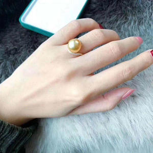 Anillo de Plata S925 con Soporte para Cuentas Redondas de 11-13 mm, Accesorios de Perlas para Hacer Joyas-10118 - Product Image 2