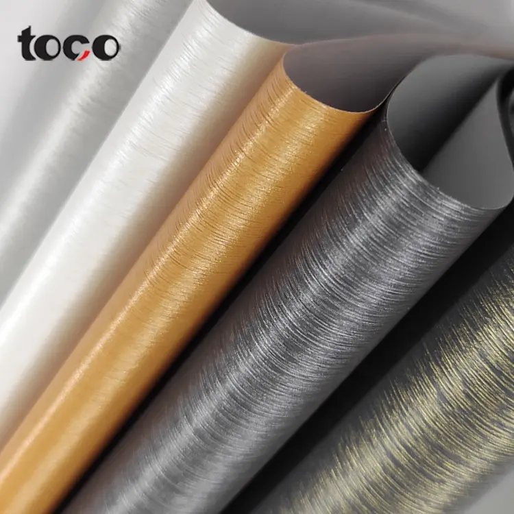 TOCO-película impermeable de Pvc para madera, para perfil de laminación, papel de Contacto de madera de grano adhesivo