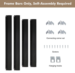 Cadre photo flottant en alliage d'aluminium noir <span class=keywords><strong>brossé</strong></span> mat moderne, écologique, non assemblé, directement de l'usine OEM/ODM certifiée BSCI - Product Image 3