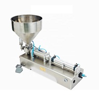 Machine de remplissage semi-automatique pneumatique pour jus, huile, eau, miel, sauce, crème, liquide, bouteille, sauce épaisse