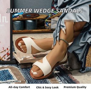 Sandales compensées sexy pour femmes, collection été 2025 – Tendance mode, plates, haute qualité, antidérapantes, respirantes, vente en gros - Product Image 5