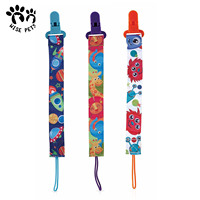 Bande dessinée imprimé bébé sucette Clip chaîne ruban factice porte-sucette chaîne Anti-goutte boucle sangle pour sucette bébé alimentation