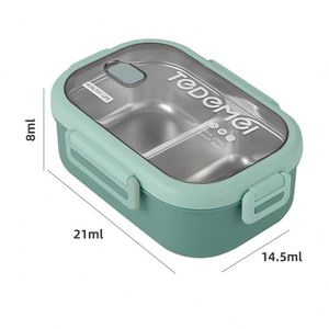 Lonchera Aislada de Acero Inoxidable 304 de 850 ml, Lonchera Portátil de 3 Niveles Multicapa, Lonchera Bento para Estudiantes y Trabajadores de Oficina - Product Image 4