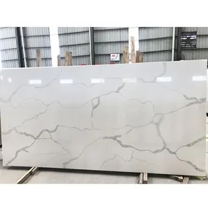 SH8001 Best Quality Calacatta White Quartz Stone Slab,Calcutta White Quartz,Calacatta Luna Quartz