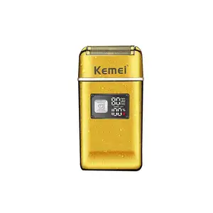 Kemei KM-TX8 전문 전기 호일 면도기 대머리 수염 방수 Ipx6 충전식 남자 면도 기계