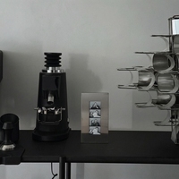 Cadre photo en acier inoxydable, style minimaliste, moderne, industriel, pour affichage de photos, à suspendre au mur