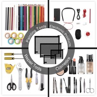 Sac de rangement multifonctionnel en maille avec fermeture éclair pour articles divers, maquillage, cadeaux, exposition, usage quotidien, fête, avec logo personnalisé