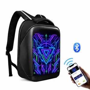 Mochila Publicitaria LED con Pantalla, Cartel Luminoso Inteligente Portátil, Control por Aplicación, Bolsa con Pantalla LED para Exteriores - Product Image 1