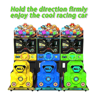 Simulateur de conduite de voiture de course pour enfants personnalisable à pièces Connectivité de machine de jeu d'arcade vidéo Métal durable d'un an