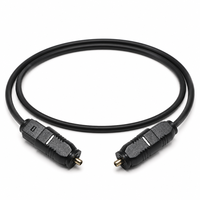 Câble à fibre optique numérique Toslink 2,2 mm Hi-Fi OEM ODM 1 cœur pour projecteur HDTV, gaine PVC tressée, direct usine