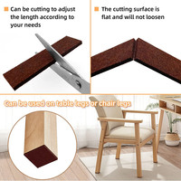 Protections de meubles pour la décoration intérieure, coussinets en feutre autocollants pour pieds de chaise, coussinets anti-vibrations insonorisants pour cadre de lit et tête de lit