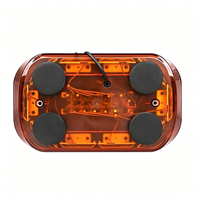 Feux de signalisation LED 30W, gyrophare, lumière d'avertissement, montage magnétique sur toit, boîtier en polycarbonate, lumière clignotante ambre, alerte de sécurité pour véhicule
