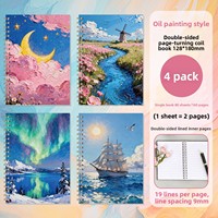 Carnet créatif à motifs de dessins animés en stock, cahier d'exercices ligné épaissi mignon pour étudiants et écriture scolaire