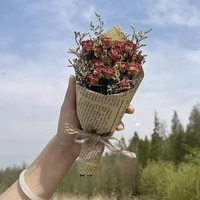Meilleurs amis petit ami petite amie 520 Festival cadeau Rose Mini fleur séchée petit Bouquet Boho Design pour accessoires Photo cadeau donnant