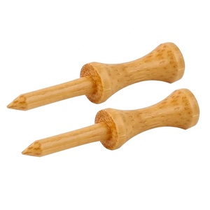 แท่นวางลูกกอล์ฟแบบขั้นบันไดทำจากไม้ไผ่ธรรมชาติขนาดต่างๆ - Product Image 2