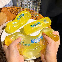 Balle anti-stress souple en beurre de vaseline en gros, jouet à presser pour enfants et fêtes, option logo personnalisé