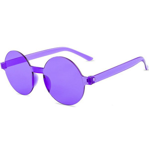 Unisex <b>Rimless</b> Heart for <b>Sunglasses</b> UV400 PC Lenses Colored Transparent High Comfort Fashion Adult - Product Image 4