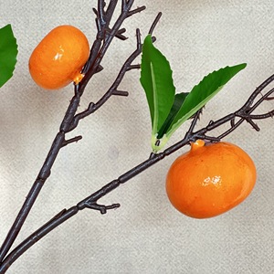 Guirnalda de Frutas Artificiales de Espuma Meiyu Craft Flower Factory, Decoraciones para el Hogar, Accesorios de Fotografía para Bodas, Naranja Dorado, Limón - Product Image 3