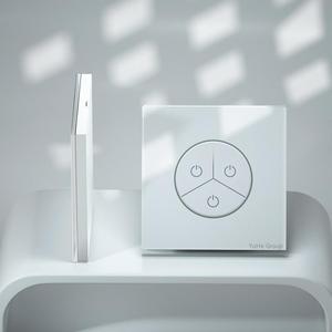 Interrupteur mural tactile YuHe Group, 1 voie, 10A, verre trempé, design minimaliste, IP20 - Product Image 5