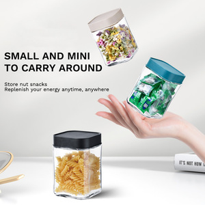 Bocaux de conservation en verre sans plomb, hermétiques, de qualité alimentaire, écologiques, compatibles lave-vaisselle pour cuisine, garde-manger, céréales, snacks et cadeaux promotionnels - Product Image 4