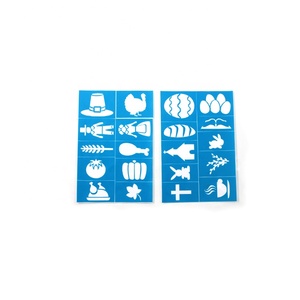 Halloween Glitter <strong>Tattoo</strong> Stencils for <strong>Kids</strong> - Hot Sell Plastic Drawing Set Reusable and Fun for <strong>Kids</strong> Play Face Painting <strong>Kit</strong> - Product Image 3